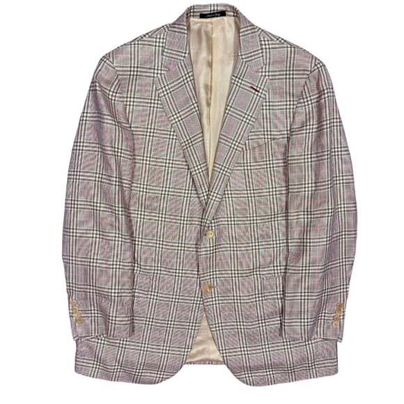 $1200MSRP VASSI Couture Handmade in Italy Sport Coat Wool Silk Linen EU54R - Picture 1 of 11